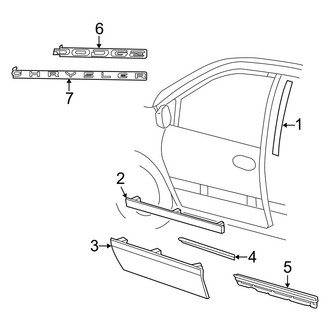 Dodge OE - Front Door - Exterior Trim