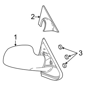 Dodge OE - Front Door - Outside Mirrors