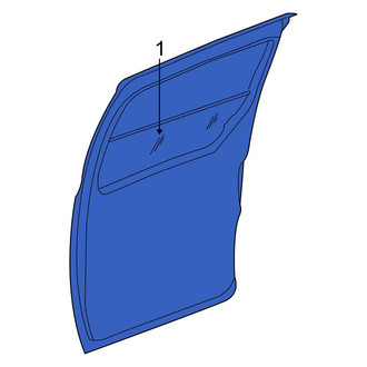 Dodge OE - Left Sliding Door Glass