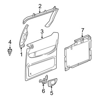 Dodge OE - Side Loading Door - Interior Trim