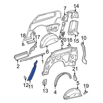 Dodge OE - Left Body C-Pillar Reinforcement