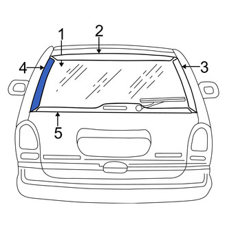 Dodge OE - Rear Left Liftgate Reveal Molding