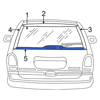 Dodge OE - Rear Lower Liftgate Reveal Molding