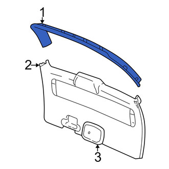 Dodge OE - Rear Upper Liftgate Trim