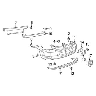 Dodge OE - Front Bumper - Bumper & Components (C/V / SE / SXT)