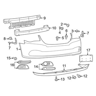 Dodge OE - Front Bumper - Bumper & Components (Crew / R/T / SE / SXT)