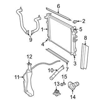 Dodge OE - Cooling - Radiator & Components (3.8L)