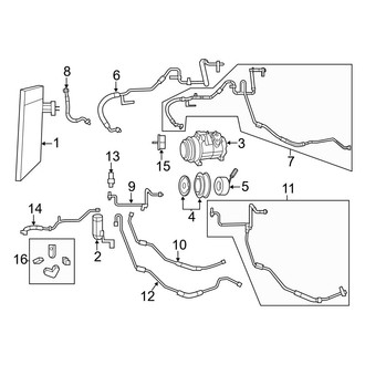 Dodge OE - Air Conditioner & Heater - Condenser, Compressor & Lines