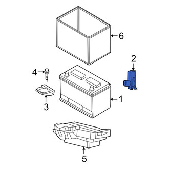 Dodge OE - Battery Hold Down Nut