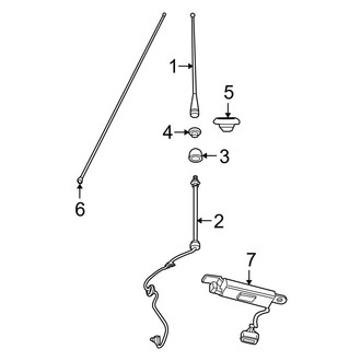 Dodge OE - Electrical - Antenna (W/O Satellite Radio)