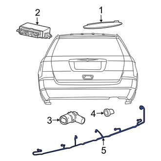 Dodge OE - Rear Parking Aid System Wiring Harness
