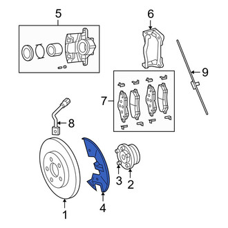 Dodge OE - Front Left Brake Dust Shield