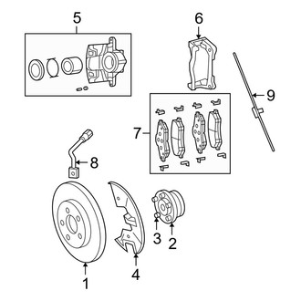 Dodge OE - Front Suspension - Brake Components