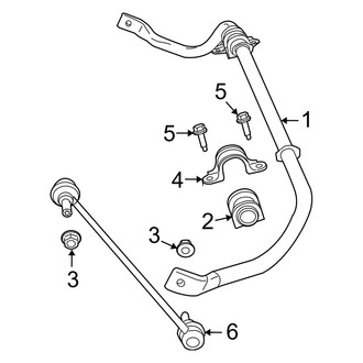 Dodge OE - Front Suspension - Stabilizer Bar & Components