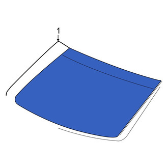 Dodge OE - Front Left Windshield Molding