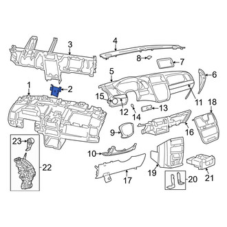 Dodge OE - Right Instrument Panel Mounting Bracket