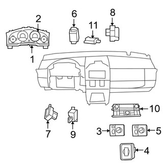 Dodge OE - Instrument Panel - Cluster & Switches