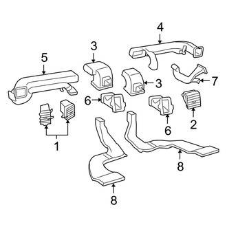Dodge OE - Instrument Panel - Ducts (Front)