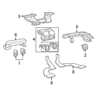 Dodge OE - Instrument Panel - Ducts (Front)