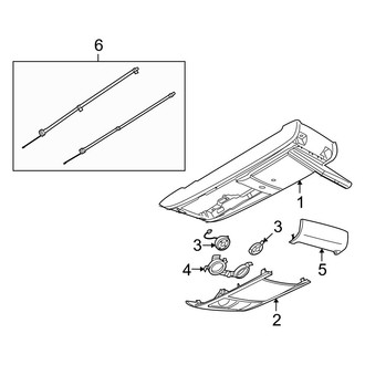 Dodge OE - Overhead Console (3rd Row)