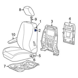 Dodge OE - Front Right Seat Back Cushion