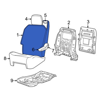 Dodge OE - Center Seat Back Cushion Cover