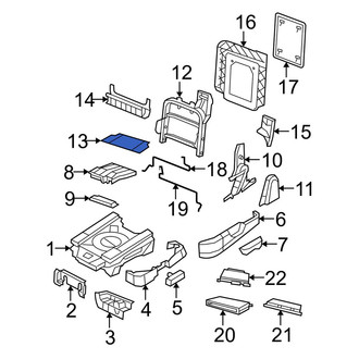 Dodge OE - Center Seat Cushion Spring