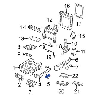Dodge OE - Center Right Seat Back Recliner Adjustment Handle
