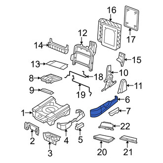 Dodge OE - Center Right Outer Seat Frame Trim Panel