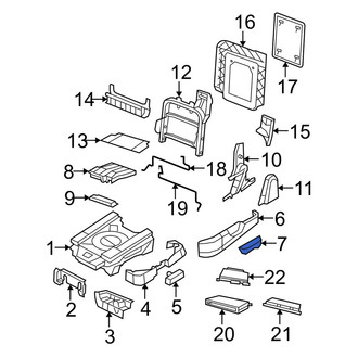 Dodge OE - Center Right Seat Back Recliner Adjustment Handle