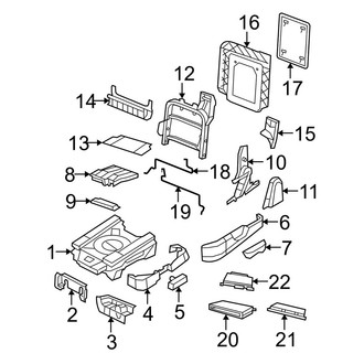 Dodge OE - Seats & Tracks - Second Row Seats (Frame & Hardware, Swivel Seat)