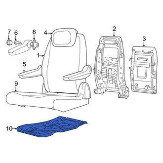 Dodge OE - Center Seat Frame