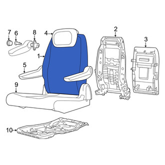 Dodge OE - Center Seat Back Cushion Cover