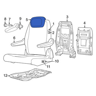 Dodge OE - Center Headrest