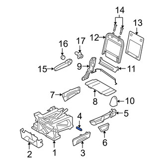Dodge OE - Center Right Seat Back Recliner Adjustment Handle