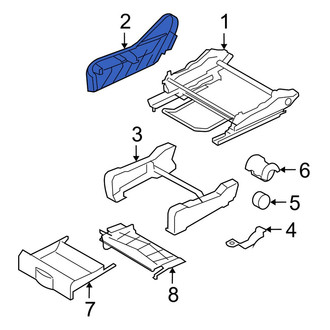 Dodge OE - Front Left Inner Seat Frame Trim Panel