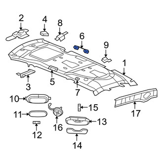 Dodge OE - Left Interior Grab Bar Bracket