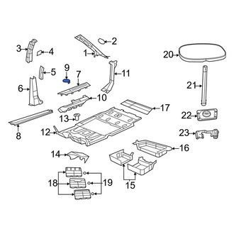 Dodge OE - Door Sill Plate Cap
