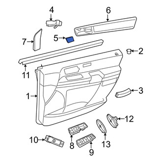 Dodge OE - Left Interior Door Handle Bezel Cap