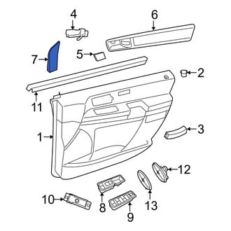 Dodge OE - Front Right Door Mirror Trim Ring