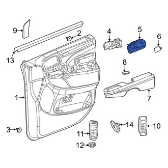 Dodge OE - Front Right Inner Interior Door Handle Trim