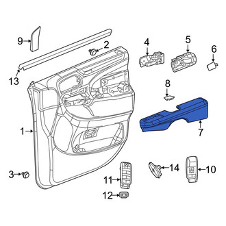 Dodge OE - Front Left Door Armrest