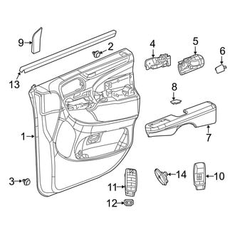 Dodge OE - Front Door - Interior Trim