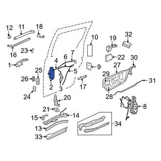 Dodge OE - Outer Sliding Door Handle