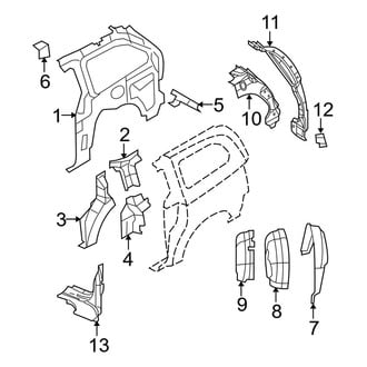 Dodge OE - Side Panel - Inner Structure & Rails