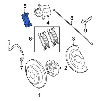 Dodge OE - Rear Left Disc Brake Caliper Bracket