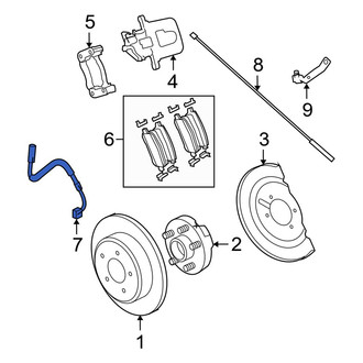 Dodge OE - Rear Left Brake Hydraulic Hose