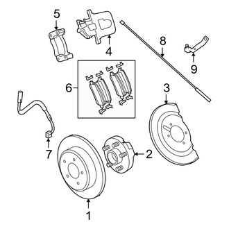 Dodge OE - Rear Suspension - Brake Components