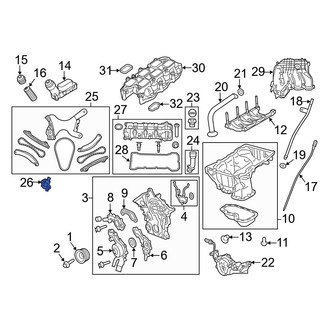 Dodge OE - Left Engine Timing Chain Tensioner