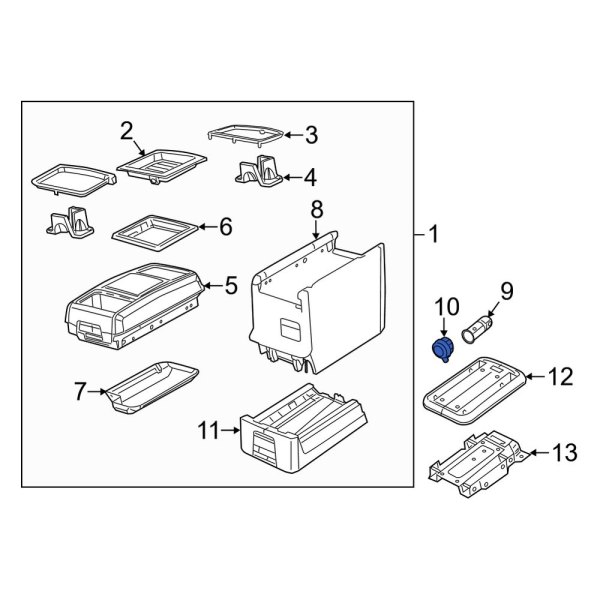 12 Volt Accessory Power Outlet Cover